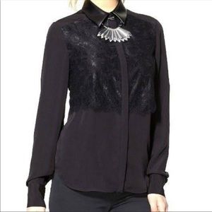 Prabal Gurung For Target Black Lace Top Sz L